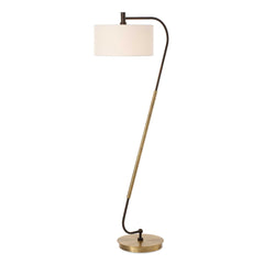 Irwin Curved Brass Floor Lamp - Ornate Home