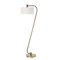 Irwin Curved Brass Floor Lamp - Ornate Home
