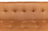 Isaac Brown Leather Sofa - Ornate Home