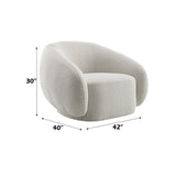 Isabel Beige Chair W/Swivel - Ornate Home