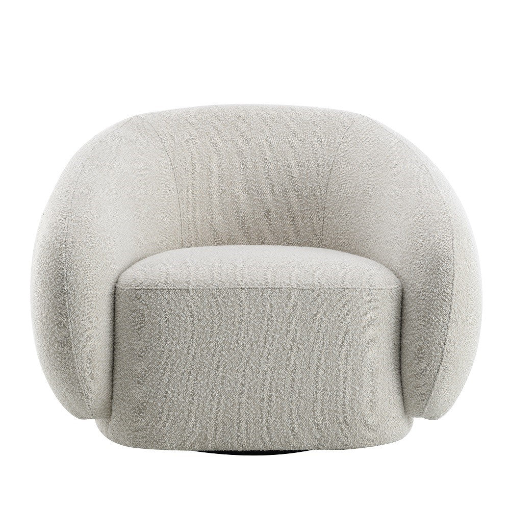 Isabel Beige Chair W/Swivel - Ornate Home