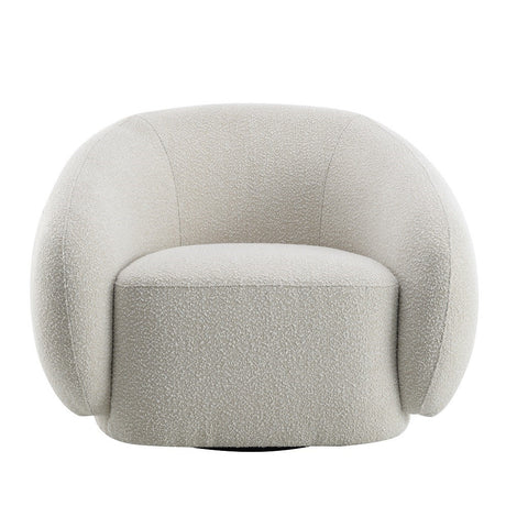 Isabel Beige Chair W/Swivel - Ornate Home