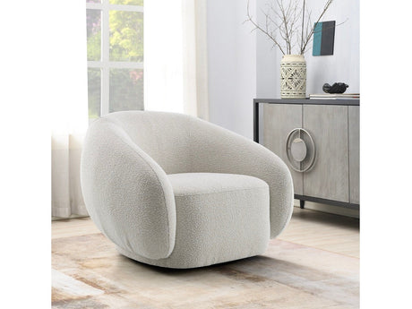 Isabel Beige Chair W/Swivel - Ornate Home