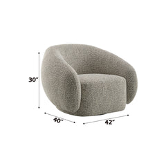 Isabel Brown Chair W/Swivel - Ornate Home