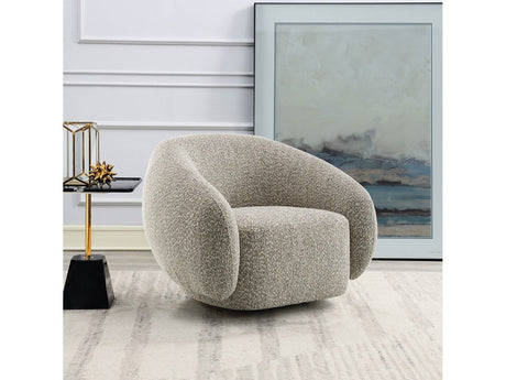 Isabel Brown Chair W/Swivel - Ornate Home