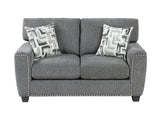 Isabel Dark Gray Loveseat - Ornate Home