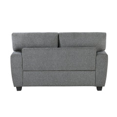 Isabel Dark Gray Loveseat - Ornate Home