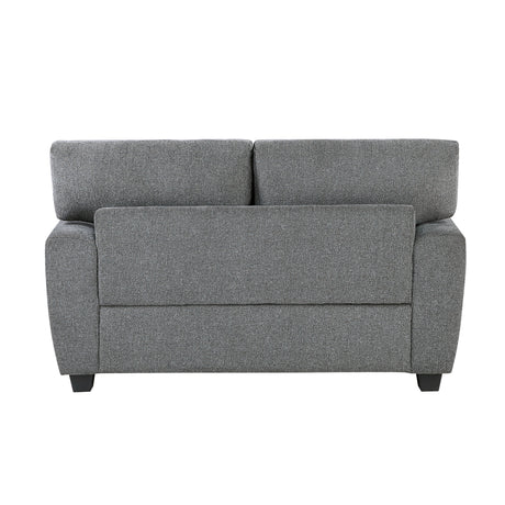 Isabel Dark Gray Loveseat - Ornate Home