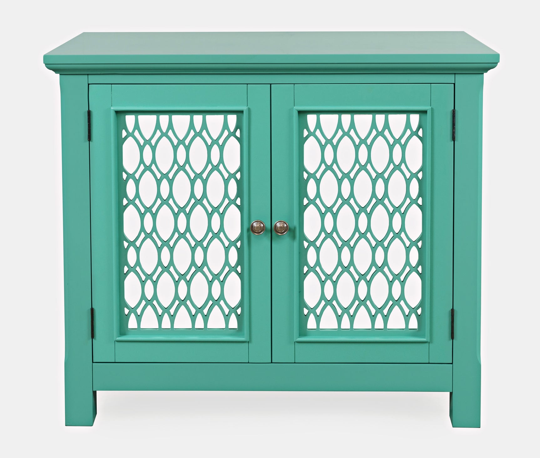 Isabella Aqua 38 Mirrored Accent Cabinet - Ornate Home