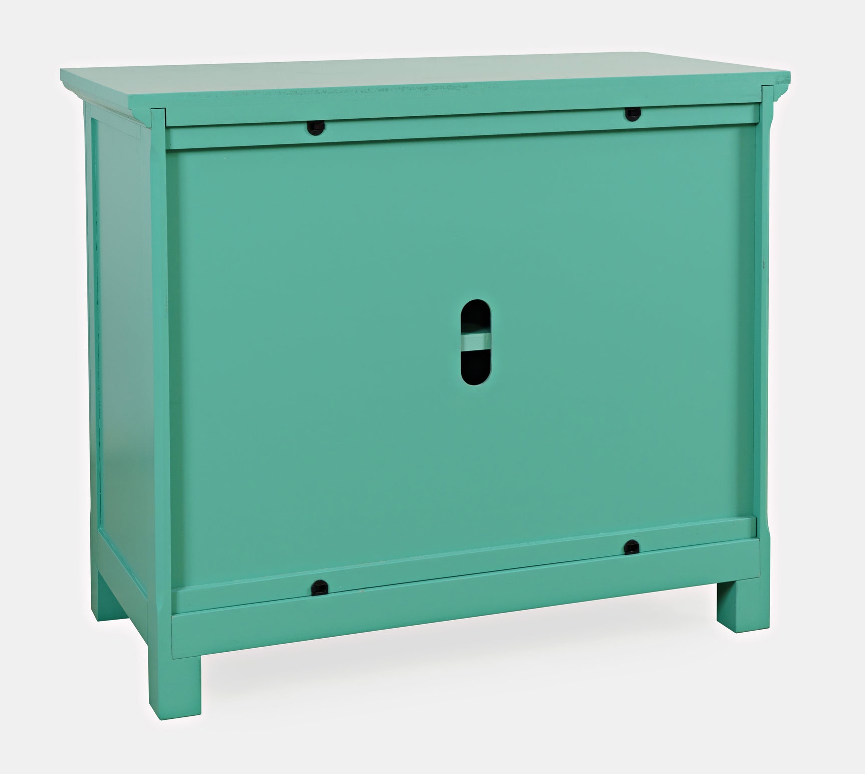 Isabella Aqua 38 Mirrored Accent Cabinet - Ornate Home