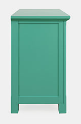 Isabella Aqua 38 Mirrored Accent Cabinet - Ornate Home