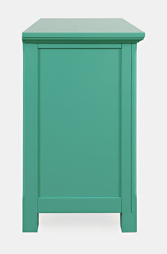 Isabella Aqua 38 Mirrored Accent Cabinet - Ornate Home