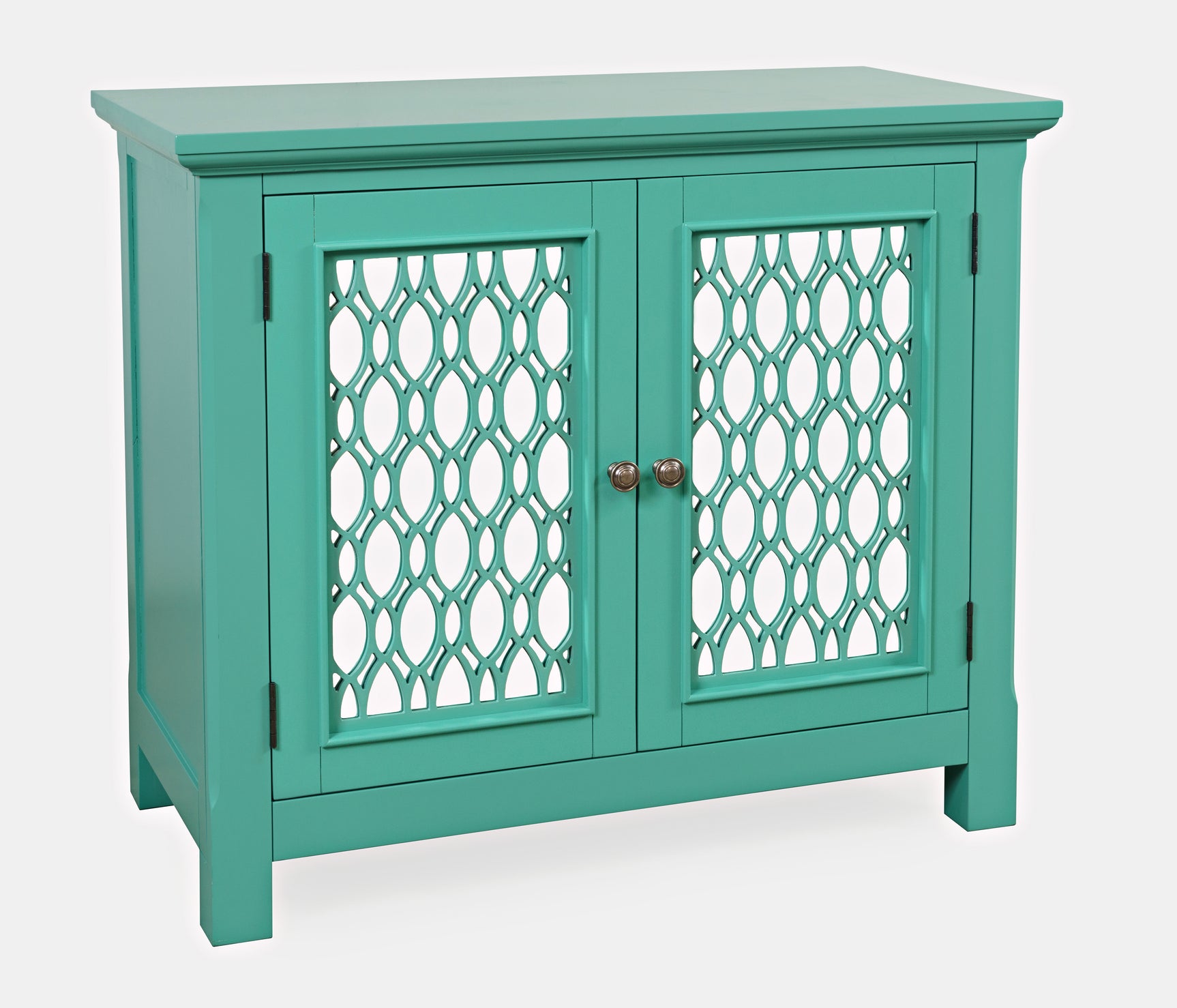 Isabella Aqua 38 Mirrored Accent Cabinet - Ornate Home