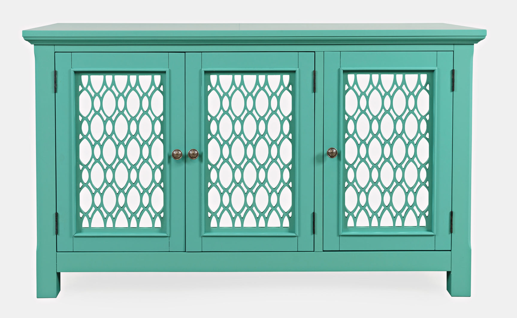 Isabella Aqua 54 Mirrored Accent Cabinet - Ornate Home