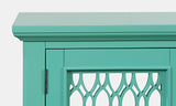 Isabella Aqua 54 Mirrored Accent Cabinet - Ornate Home