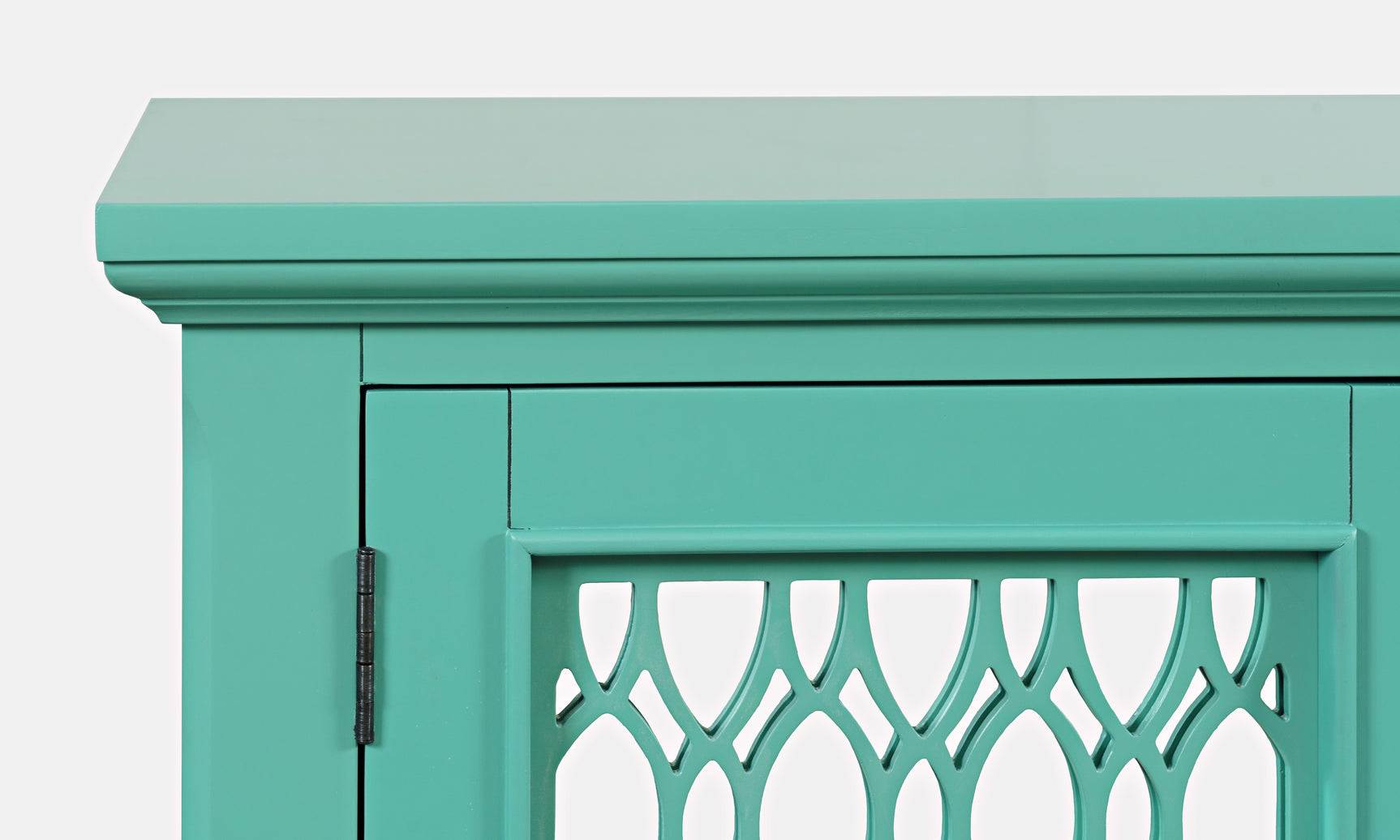 Isabella Aqua 54 Mirrored Accent Cabinet - Ornate Home