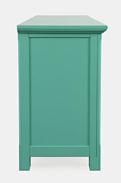 Isabella Aqua 54 Mirrored Accent Cabinet - Ornate Home