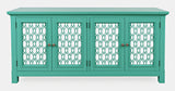 Isabella Aqua 69 Mirrored Accent Cabinet - Ornate Home