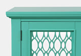 Isabella Aqua 69 Mirrored Accent Cabinet - Ornate Home
