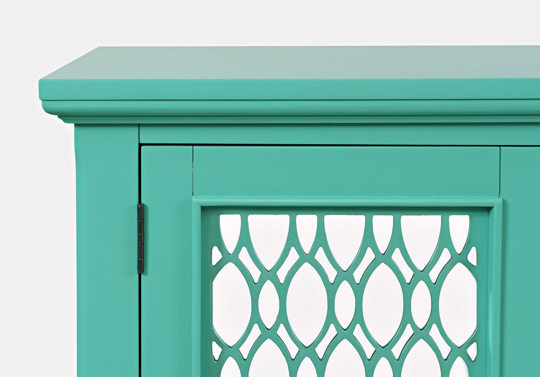 Isabella Aqua 69 Mirrored Accent Cabinet - Ornate Home