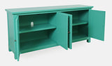 Isabella Aqua 69 Mirrored Accent Cabinet - Ornate Home