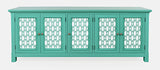 Isabella Aqua 86 Mirrored Accent Cabinet - Ornate Home