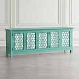 Isabella Aqua 86 Mirrored Accent Cabinet - Ornate Home