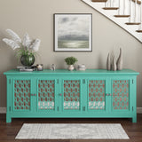 Isabella Aqua 86 Mirrored Accent Cabinet - Ornate Home