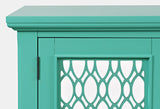 Isabella Aqua 86 Mirrored Accent Cabinet - Ornate Home