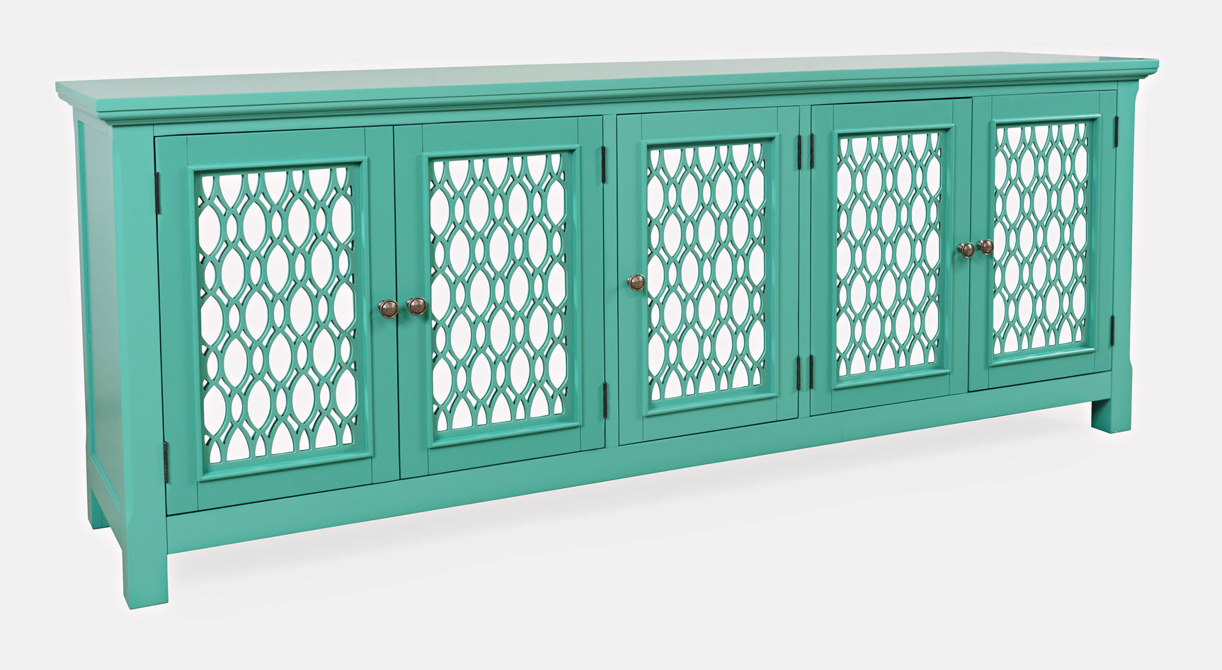 Isabella Aqua 86 Mirrored Accent Cabinet - Ornate Home