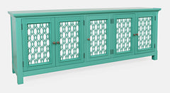Isabella Aqua 86 Mirrored Accent Cabinet - Ornate Home