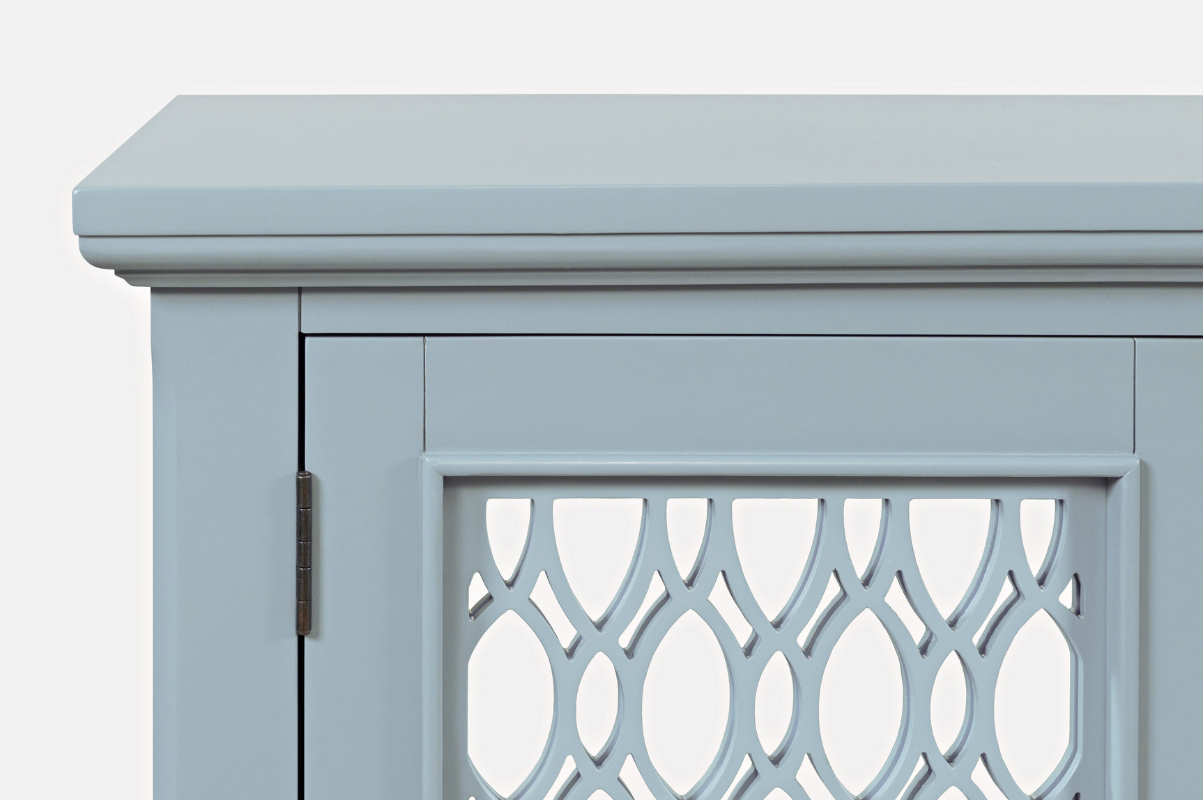 Isabella Blue 54 Mirrored Accent Cabinet - Ornate Home
