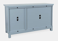 Isabella Blue 54 Mirrored Accent Cabinet - Ornate Home