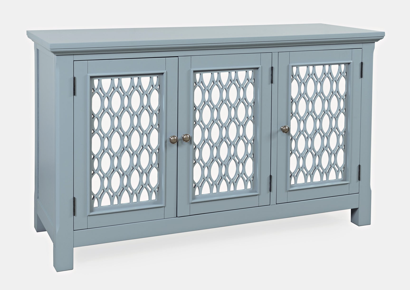 Isabella Blue 54 Mirrored Accent Cabinet - Ornate Home