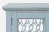 Isabella Blue 86 Mirrored Accent Cabinet - Ornate Home