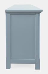 Isabella Blue 86 Mirrored Accent Cabinet - Ornate Home