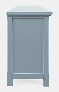 Isabella Blue 86 Mirrored Accent Cabinet - Ornate Home