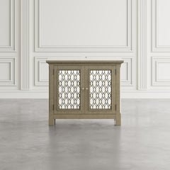 Isabella Champagne 38 Mirrored Accent Cabinet - Ornate Home