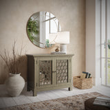 Isabella Champagne 38 Mirrored Accent Cabinet - Ornate Home