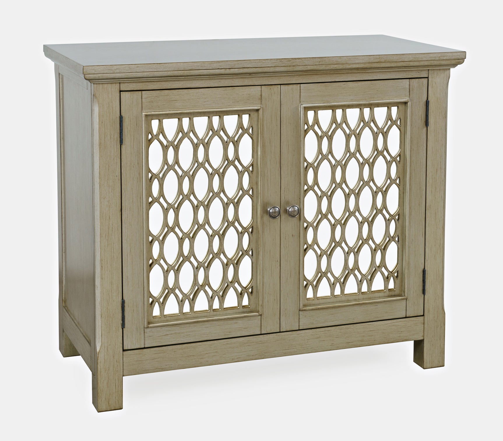 Isabella Champagne 38 Mirrored Accent Cabinet - Ornate Home