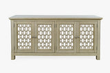Isabella Champagne 69 Mirrored Accent Cabinet - Ornate Home