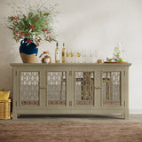 Isabella Champagne 69 Mirrored Accent Cabinet - Ornate Home
