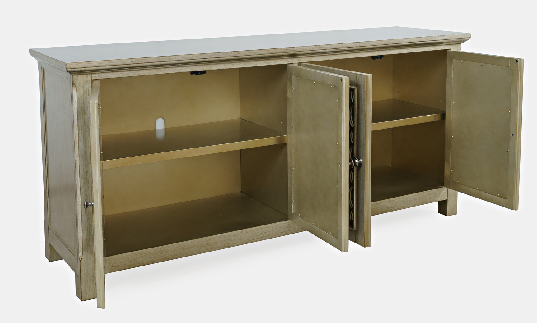 Isabella Champagne 69 Mirrored Accent Cabinet - Ornate Home