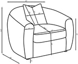 Isabella Ivory Accent Chair - Ornate Home