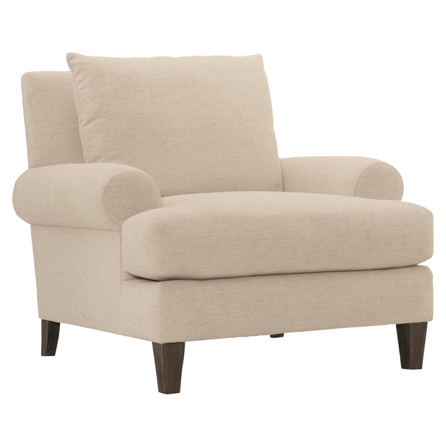 Isabella Ivory Chair Without Pillows - Ornate Home