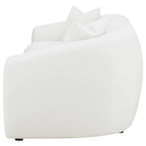 Isabella Natural Faux Sheepskin Upholstered Sofa - Ornate Home