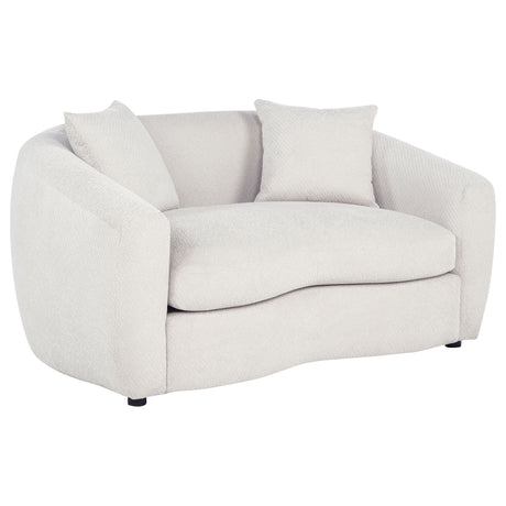 Isabella Sand 2-piece Fabric Upholstered Sofa Set - Ornate Home