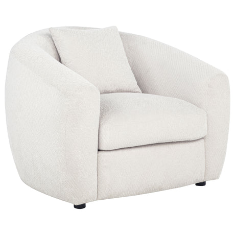 Isabella Sand Fabric Upholstered Accent Chair - Ornate Home