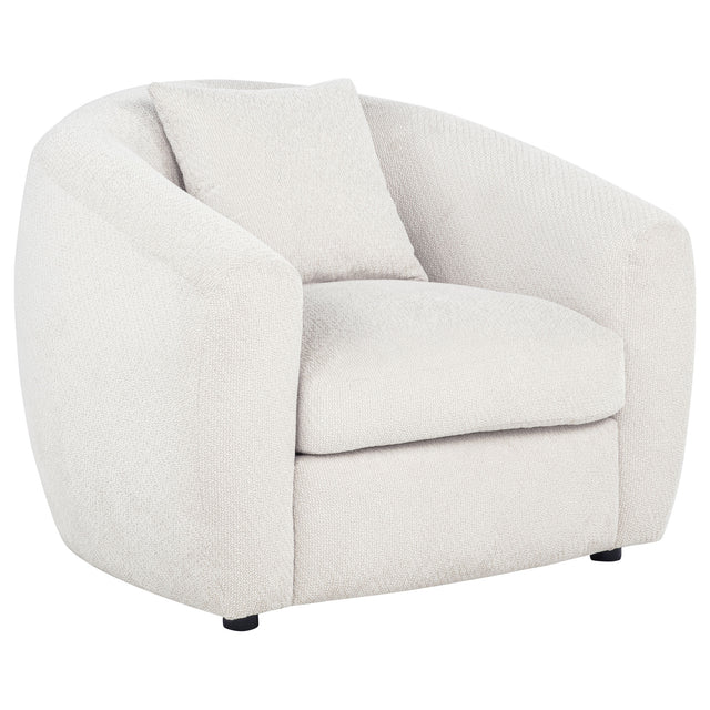 Isabella Sand Fabric Upholstered Accent Chair - Ornate Home