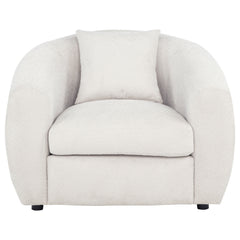 Isabella Sand Fabric Upholstered Accent Chair - Ornate Home